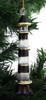 Black Stripes Lighthouse Mouth-Blown Egyptian Glass Ornament garland