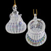 2 pc Clear Iridescent Small Teapot and Cup Mouth-Blown Egyptian Glass Ornaments view 2