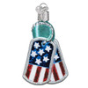 Military Tags Glass Ornament