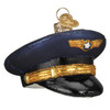 Pilot'S Cap Glass Ornament