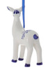 Indigo Blue and White Deer Ornament Standing Back