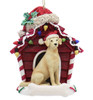 Doghouse with Yellow Lab Ornament