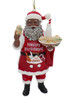 Bakery Chef African American Santa Ornament Cookies Front