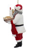 Bakery Chef African American Santa Ornament Cookies Left Side