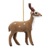 Plush Standing Spotted Deer with Antlers Ornament Forward Side