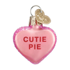 Valentine Heart Candy Glass Ornament cutie pie