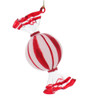 Peppermint Stripes Wrapped Candy Glass Ornament Round