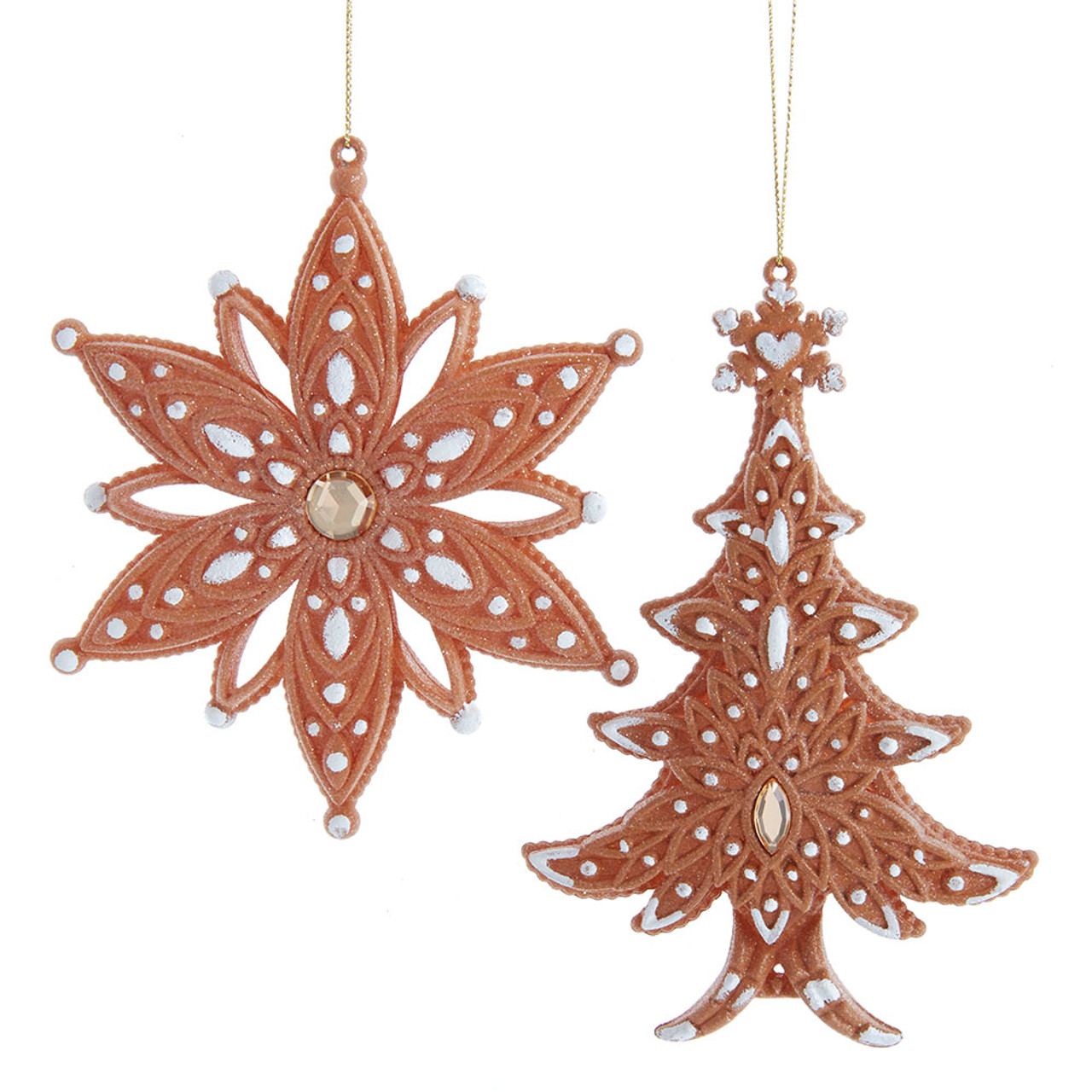 Kurt Adler Set of 6 Snowflake Ornaments