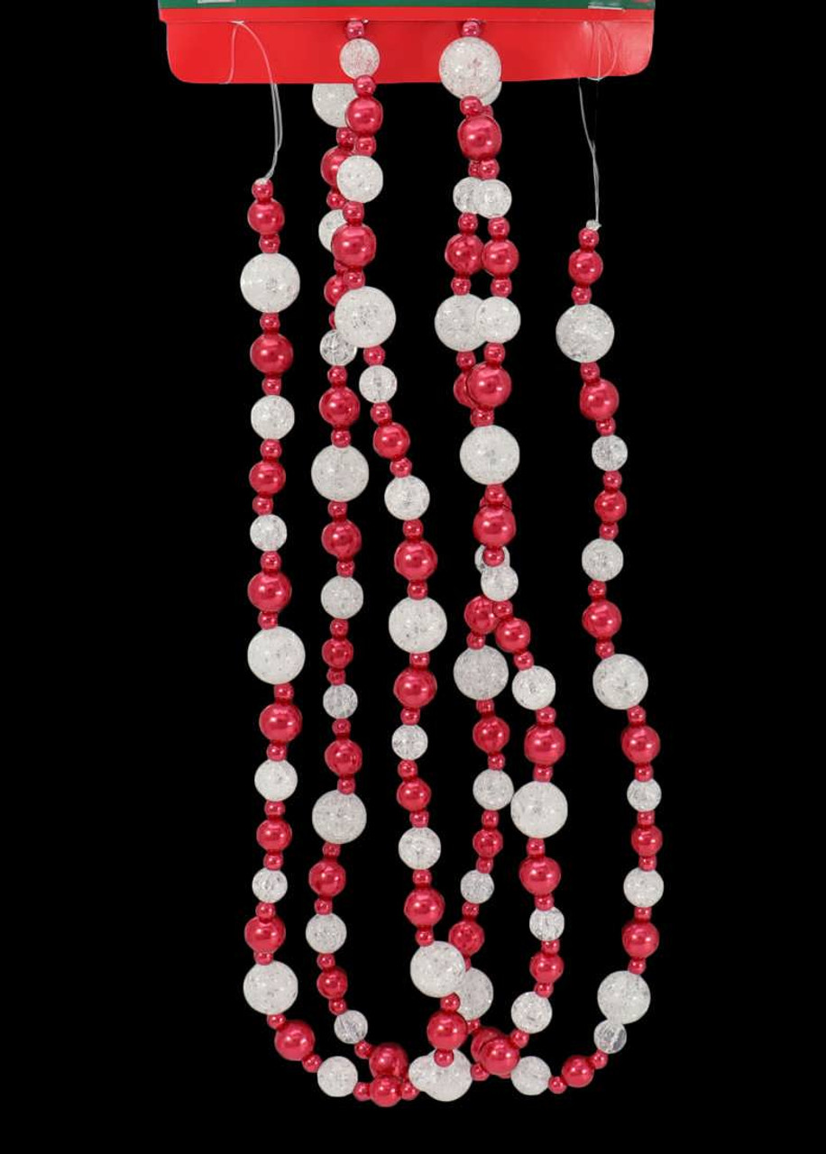 Kurt S. Adler D4055 Bead Garland, Red