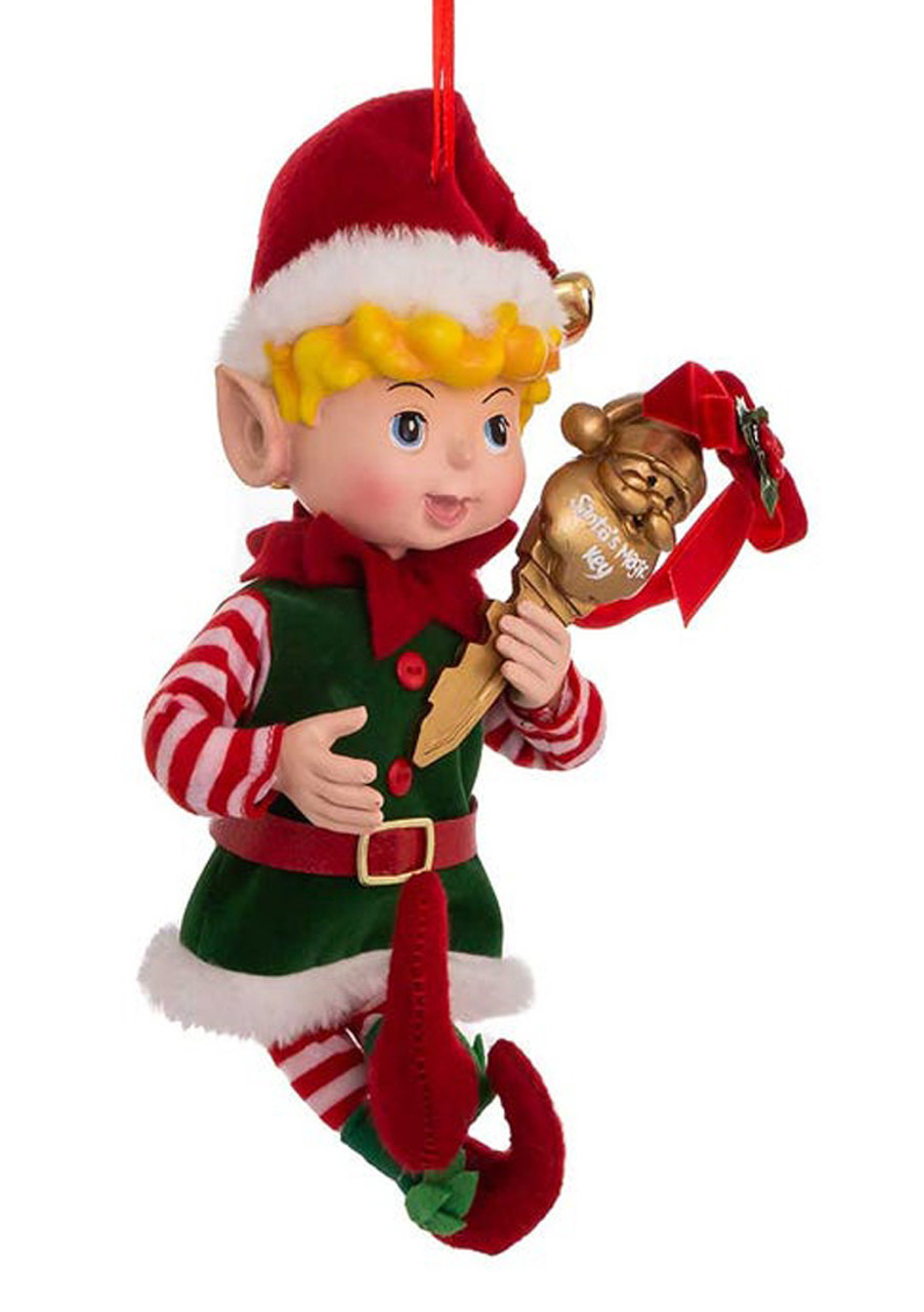 Elf With Chimney Ornament 6