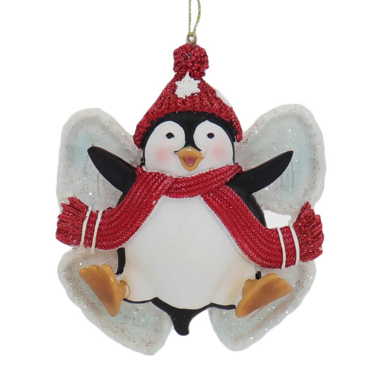 Fun in the Snow Snowman Ornament 2 5/8 - 3 1/8 Kurt Adler D4244