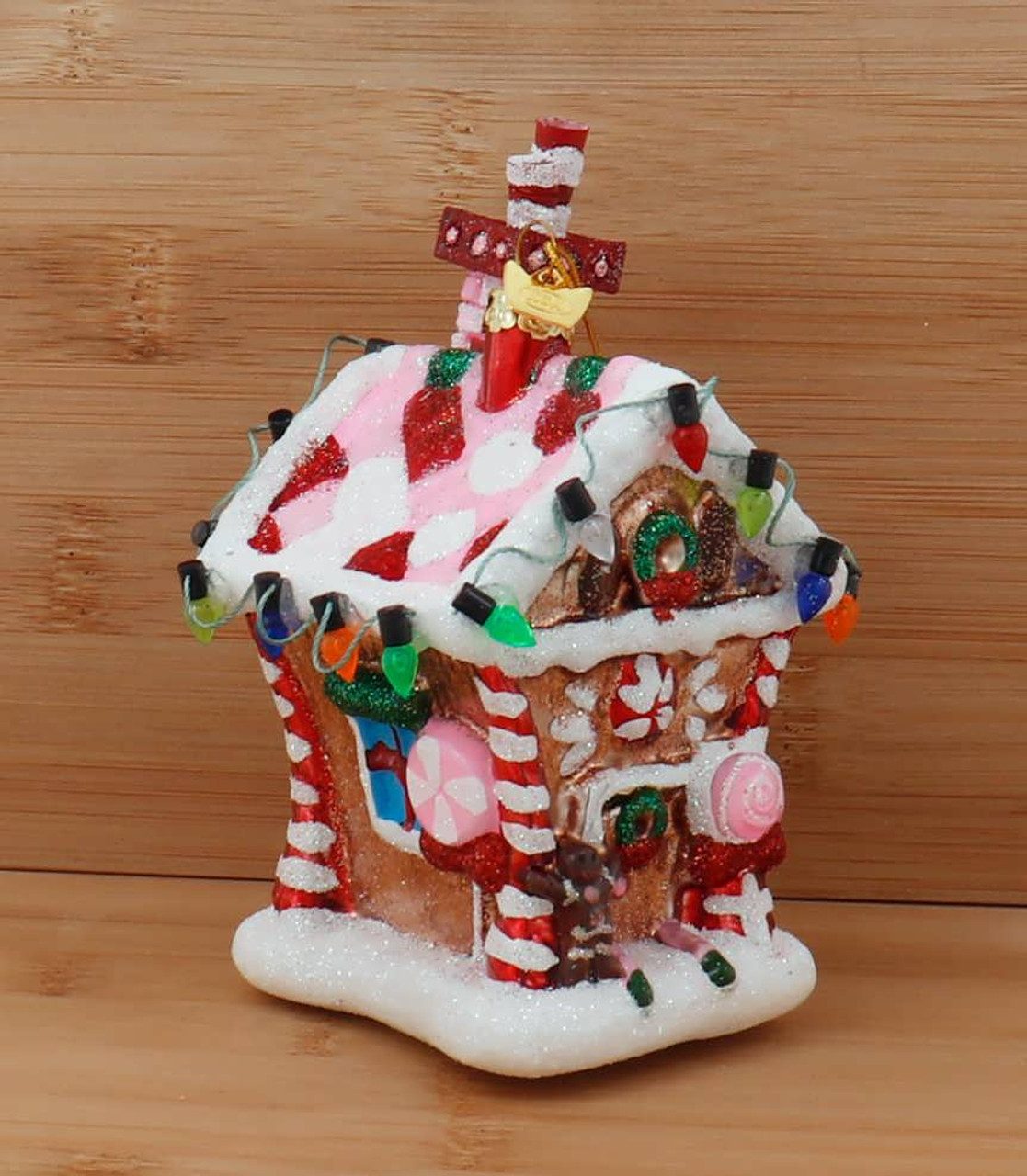 Gingerbread Bakery Enameled Christmas Container