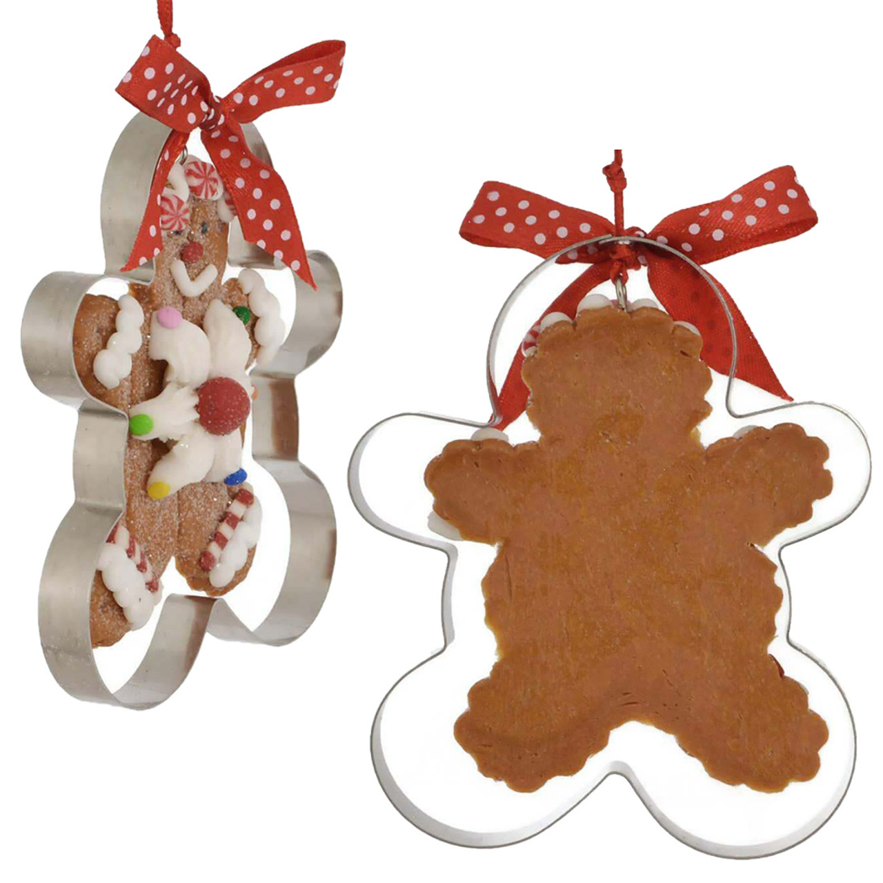 Gingerbread Man Cookies Baking Pan Kitchen Christmas Tree Ornament, Metal  Pan