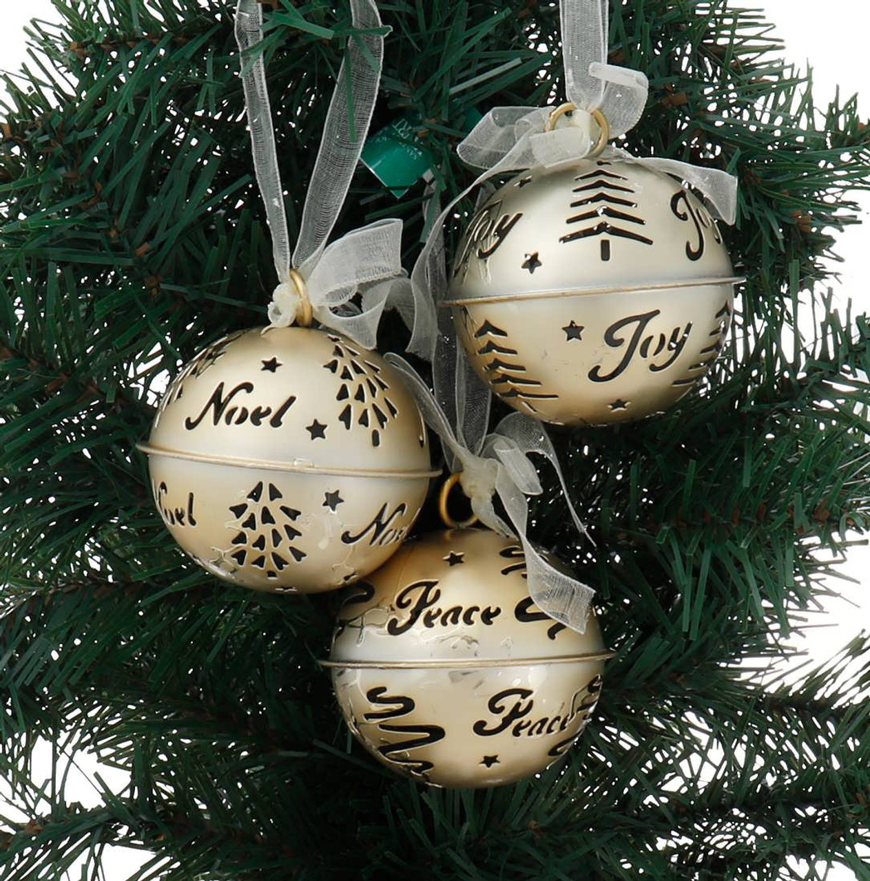2PCS Xmas Bell Ornaments Large Jingle Bell Ornament Bells Wreath Ornaments