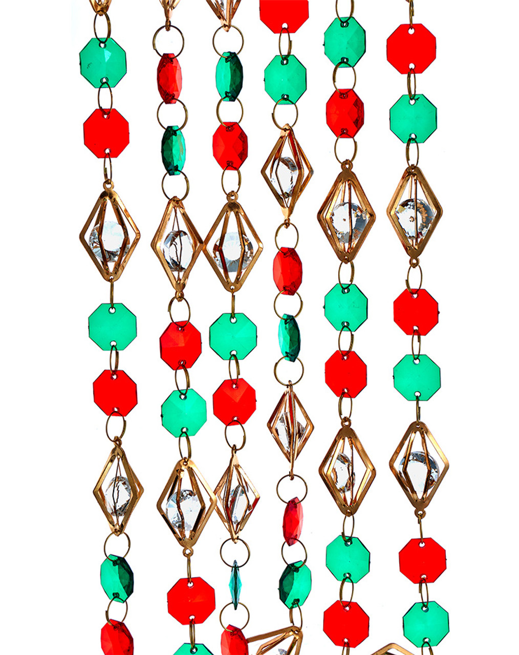 Kurt Adler Red White and Green Candy Bead Garland 8 Feet