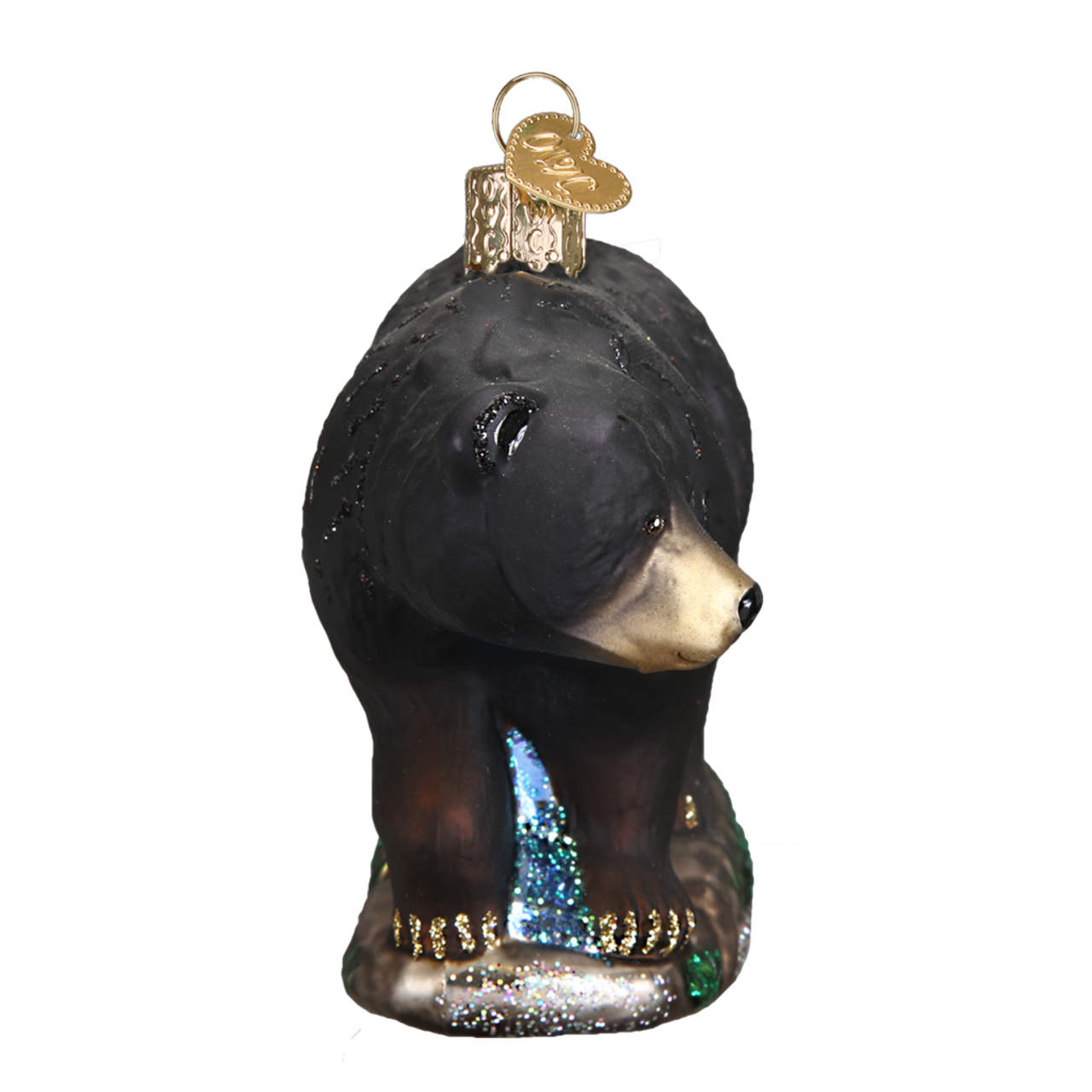 Black Bear Glass Ornament by Old World Christmas