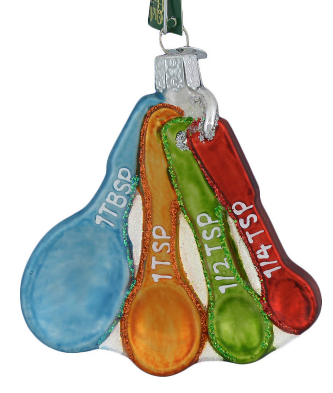 Measuring Spoons Glass Ornament by Old World Christmas