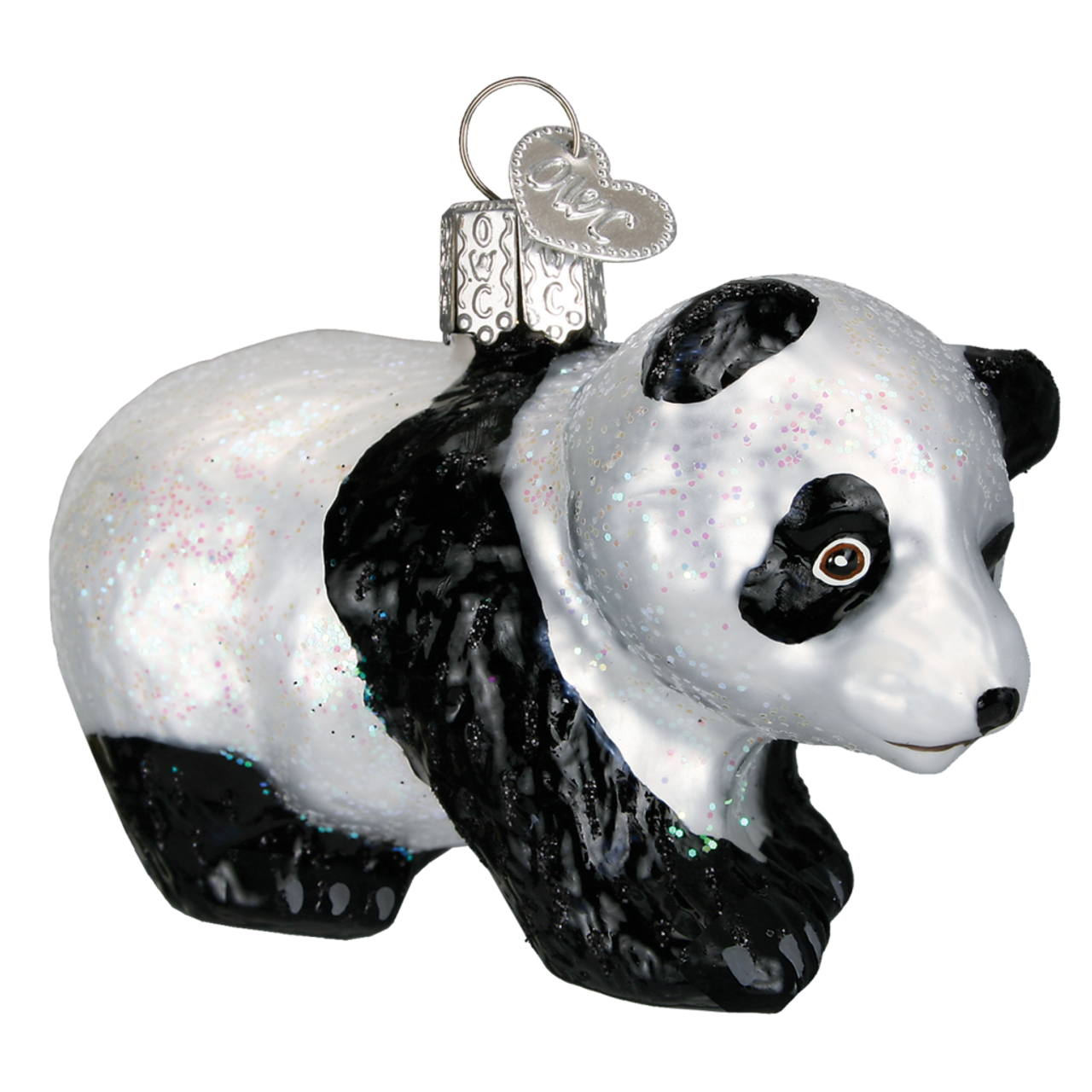 Panda Cub Glass Ornament by Old World Christmas