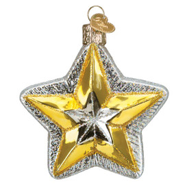 Radiant Star Glass Ornament