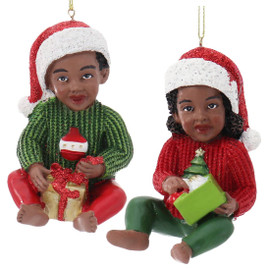 Black - African American Christmas Ornaments, Decor, Tree Toppers