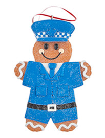 Police Officer First Responder Cookie Ornament