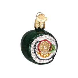 Sushi Roll Glass Ornament