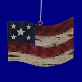 Country Old Glory Flag Ornament
