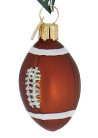 Miniature Football Glass Ornament