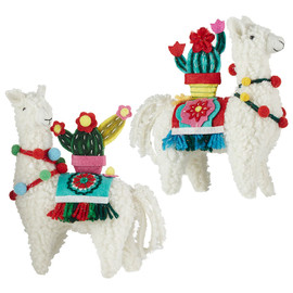 Imitation Wool Peruvian Llama Ornament