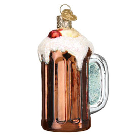 Root Beer Float Glass Ornament