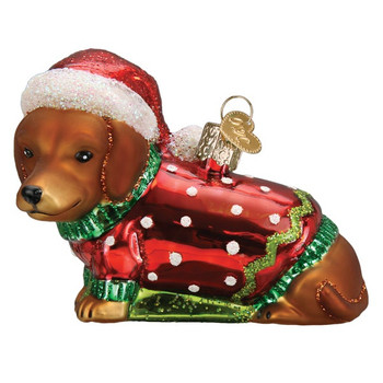 Details about   Dachshund With Sweater Ornament Very Cute & Lovely Christmas Tree Decor