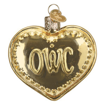 OWC Collectors Heart Glass Ornament