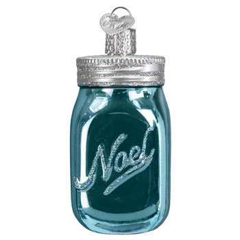 Mason Jar Glass Ornament