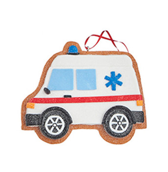 Ambulance Emergency Vehicle Cookie Ornament