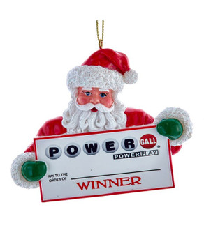 Personalizable Powerball Winner Santa 3 3/4 x 3", KAPB2221