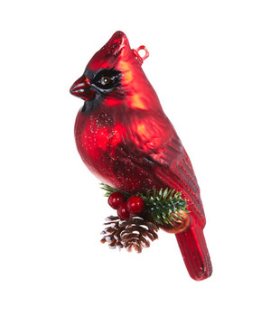 Tannenbaum Cardinal Glass Ornament