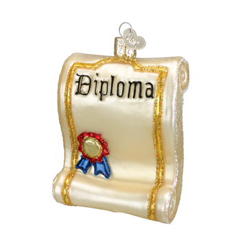 Diploma Glass Ornament