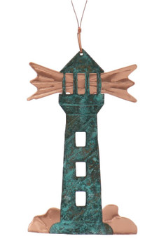 Lighthouse Copper Ornament