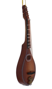 Mini Mandolin Ornament - Wood right side