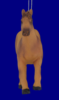 Light Brown Male Horse Ornament front view