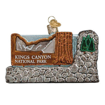 Kings Canyon Park Glass Ornament