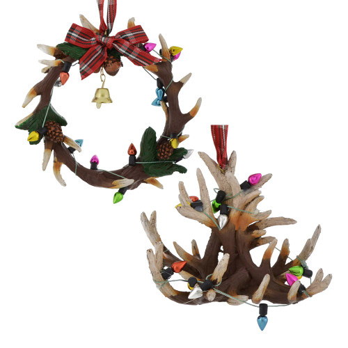 Holiday Antlers Ornaments