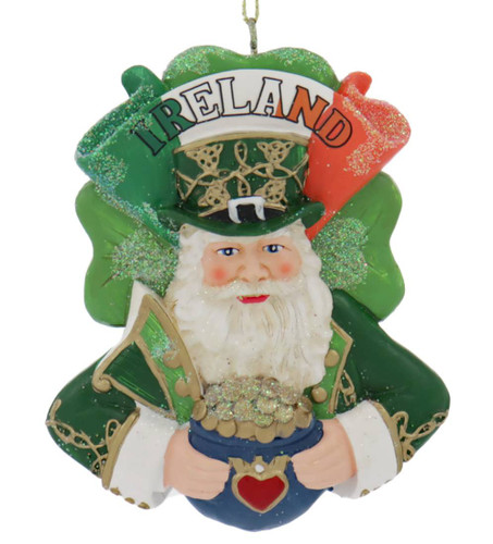 International Santa Ireland Ornament