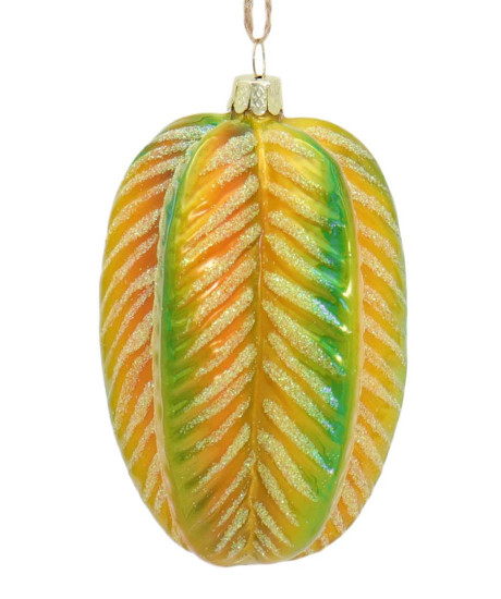 Carambola Star Fruit Glass Ornament