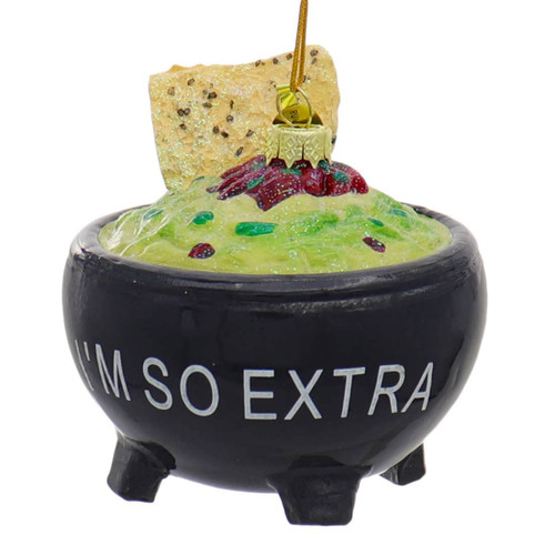 I'm So Extra Guacamole Glass Ornament