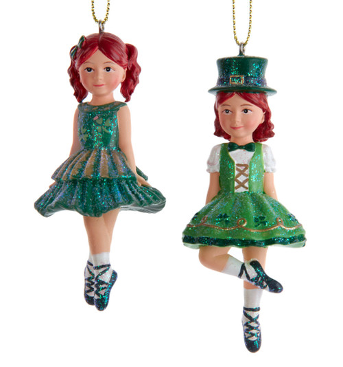 Little Girl Dancing the Irish Jig Ornament