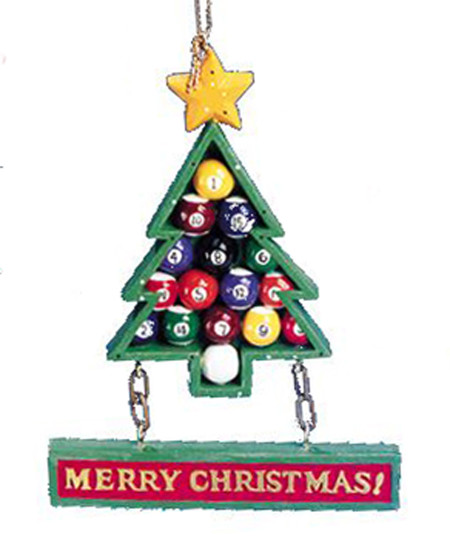 Merry Billards Ornament