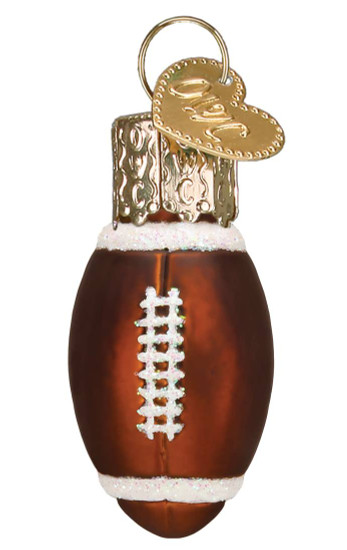 Mini Football Glass Ornament