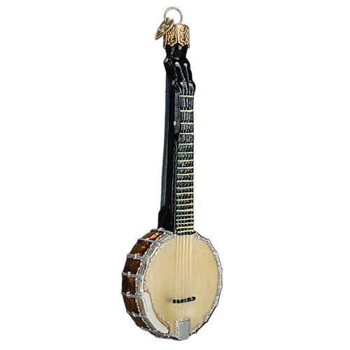 Banjo Glass Ornament