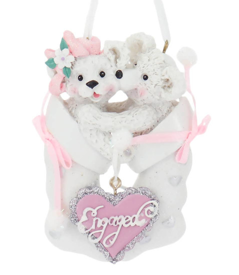 Engaged Bears Ornament resin